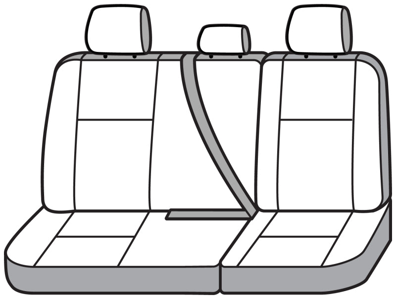 Covercraft 11-24 Dodge Ram Polycotton SeatSaver Custom Second Row Seat Covers - Charcoal