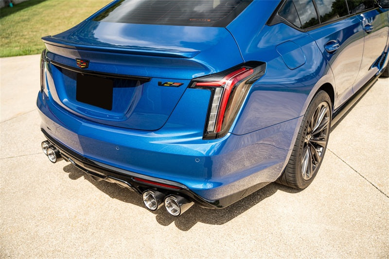 Corsa 22-25 Cadillac CT5-V Blackwing 3in Axle-Back - Act. Exh. - Dual Rear Exit - Twin 4.5inCF Tips
