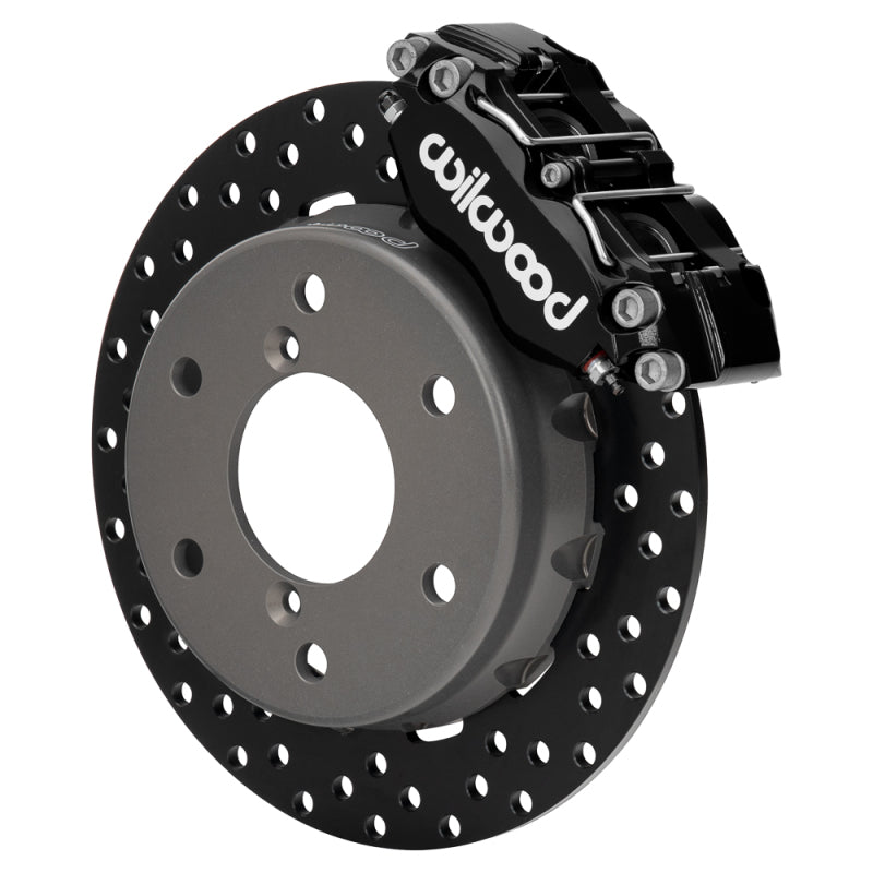 Wilwood 2024 Can Am Maverick Front Brake Kit 11.60in Drilled - Black
