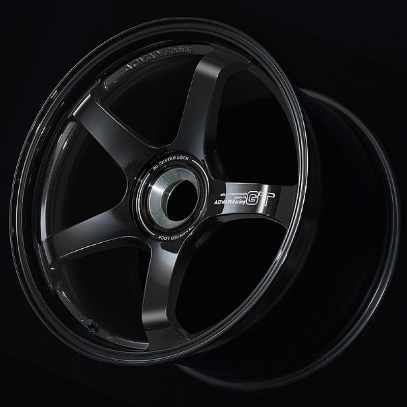 Advan GT for Porsche 19x12.0 / +48 Offset / 5x130 / 71.6mm Bore / Racing Titanium Black
