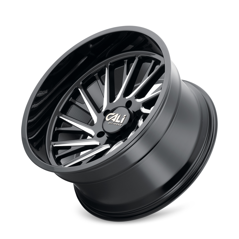 Cali Off-Road 9114 Purge 22x12 / 6x139.7 BP / -51mm Offset / 106mm Hub Gloss Black Milled Wheel