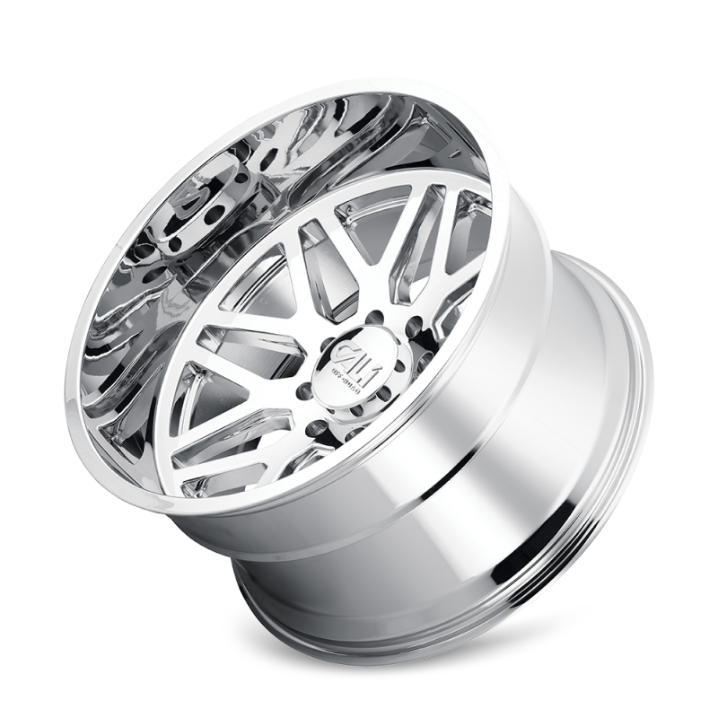 Cali Off-Road 9115 Invader 24x14 / 8x165.1 BP / -76mm Offset / 125.2mm Hub Chrome Wheel