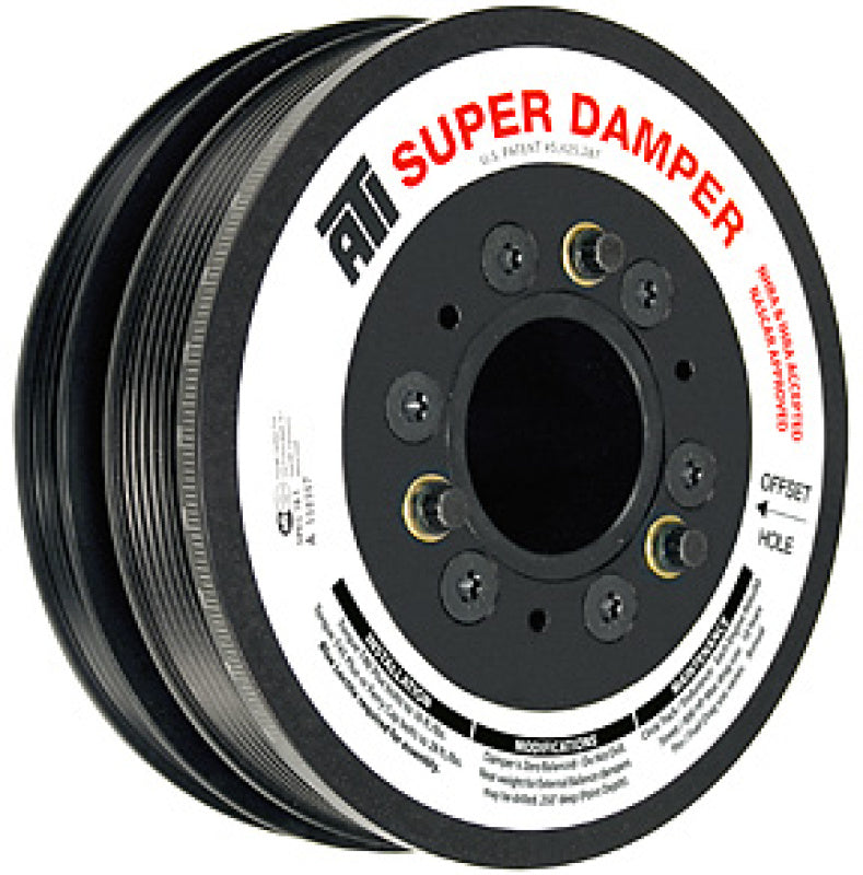 ATI Damper - 6.73in - Alum - 8 Grv - LS7 - Y Body - Gen 5 Z28 - LS3 - 10 Per UD - No A/C - 3 Ring