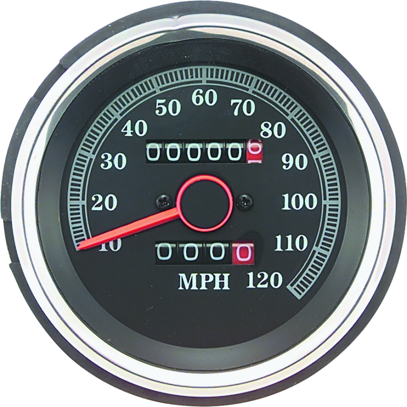 Bikers Choice L84-90 XL 85-87 FXRS 87-90 FX Replacement Speedo Black Face H-D 67037-85A