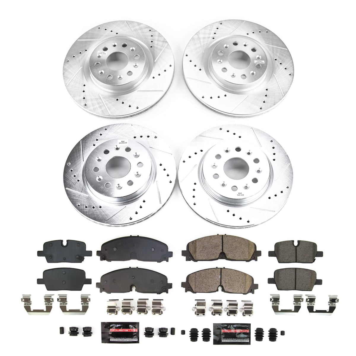 Power Stop 21-22 Cadillac XT6 Front and Rear Z23 Evolution Brake Kit