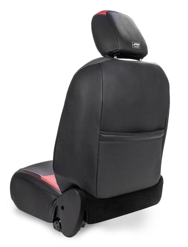 PRP Jeep Wrangler JL Front Seat Covers - 2 door- with Pocket Back (Pair) - Black/Green