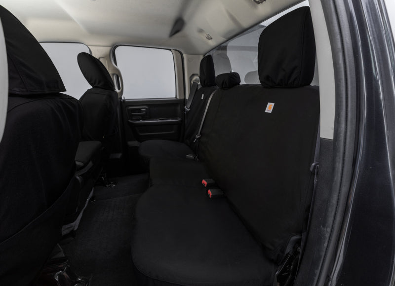 Covercraft 16-24 Nissan Titan Carhartt Super Dux SeatSaver Custom Second Row Seat Covers - Black