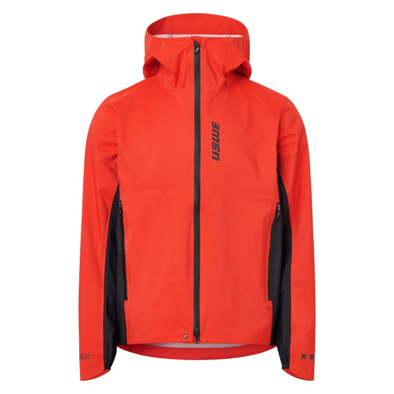 USWE Waterproof MTB Jacket Flame Red - Medium