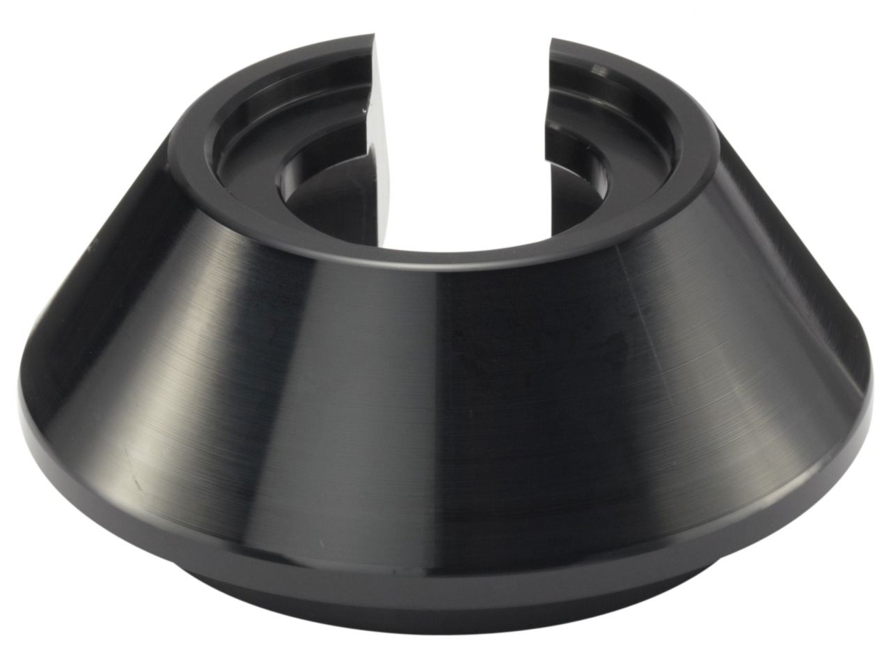 QA1 Coil-Over Spring Seat (2.5in Spring) - Cone - Black Anodized