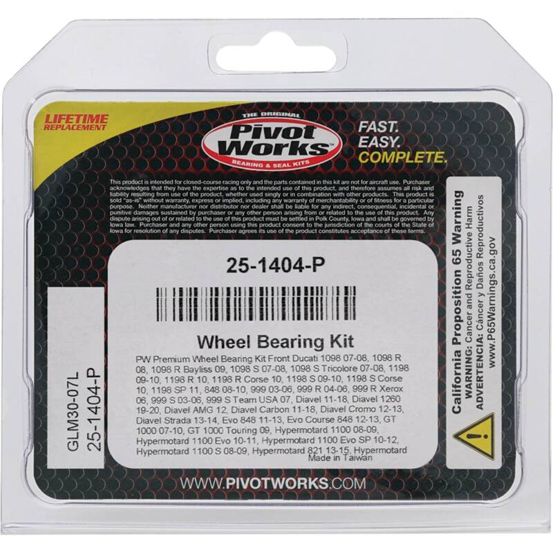 Pivot Works Premium Wheel Bearing