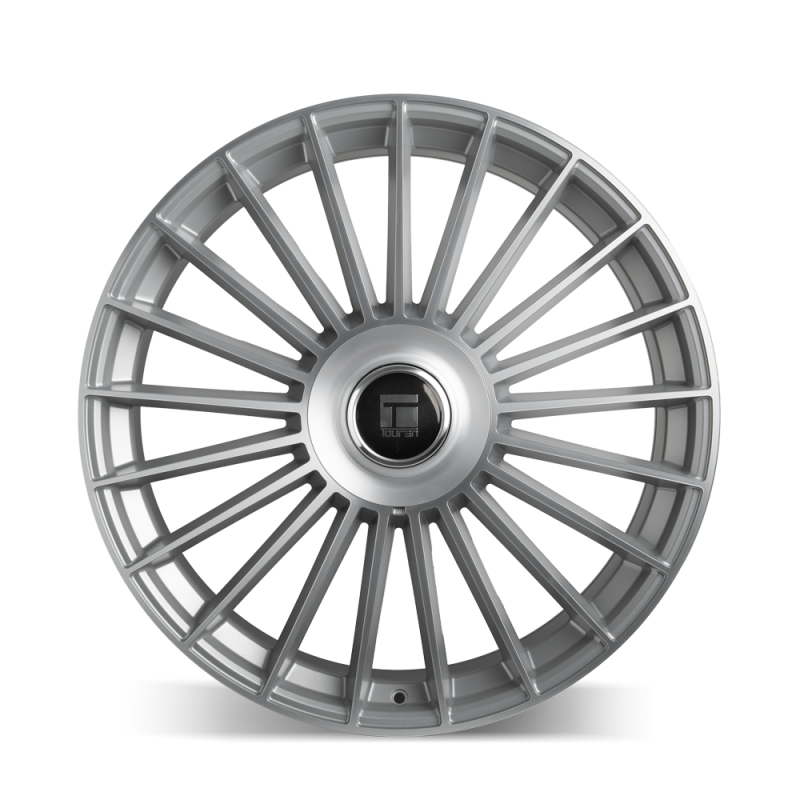 Touren 3610 TR10 22x9 / 5x115/139.7 BP / 20mm Offset / 78.1mm Hub Satin Silver Machined Wheel