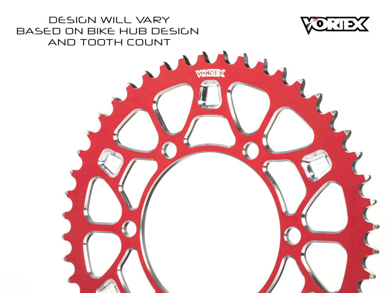 Vortex Racing V4 44 Tooth 530 Rear Sprocket - Red