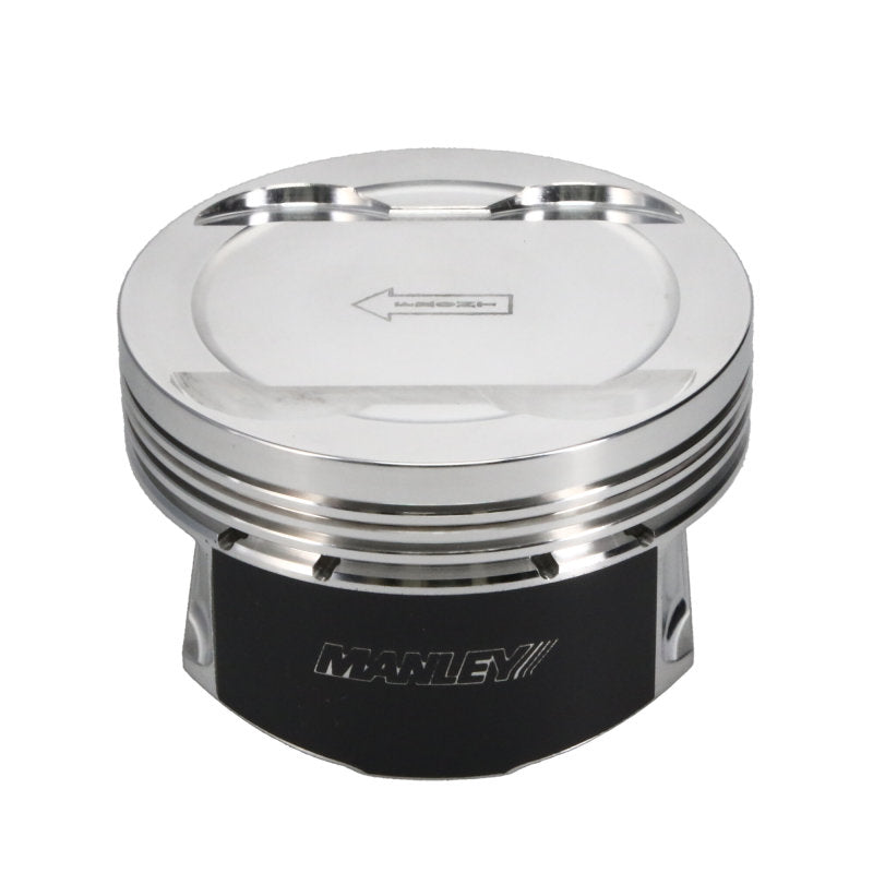 Manley Ford 3.7L Cyclone 3.780in Bore -5.0cc Dish (9.5:1 Comp) Coated Piston Set