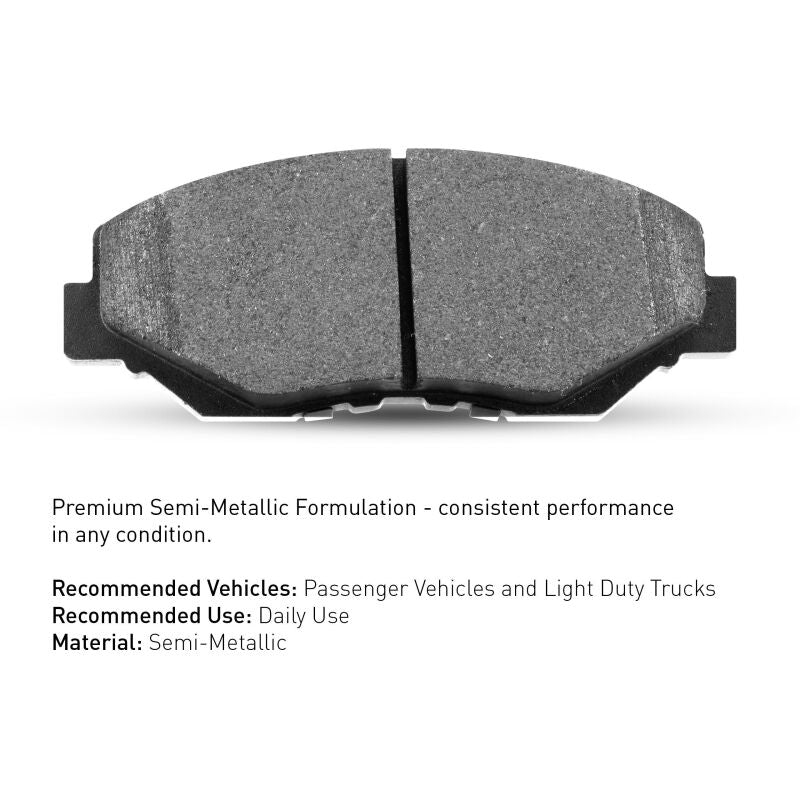 R1 16-19 Chevrolet Excl Limited Front Semi Met Brake Pads