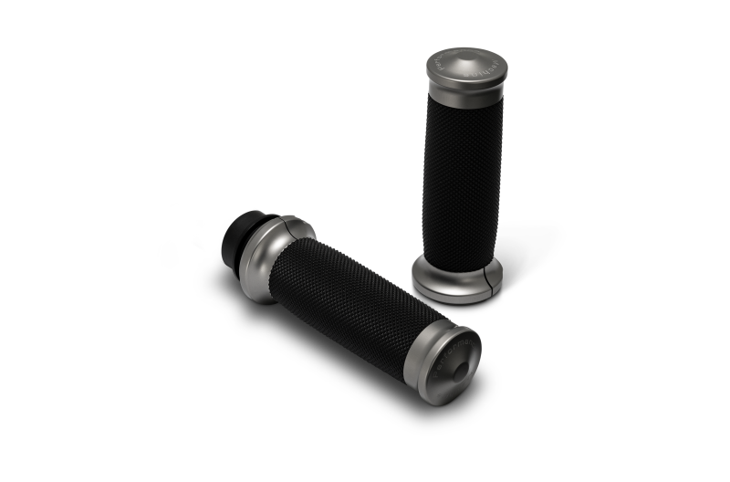 Performance Machine 08-23 Touring, 16-24 Softail TBW Contour Handle Grip Set - Gun Metal Gray