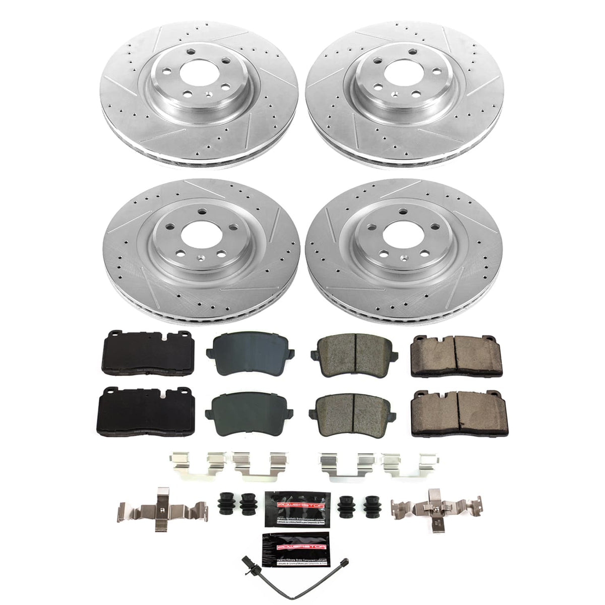 Power Stop 13-15 Audi Q5 Front and Rear Z23 Evolution Brake Kit