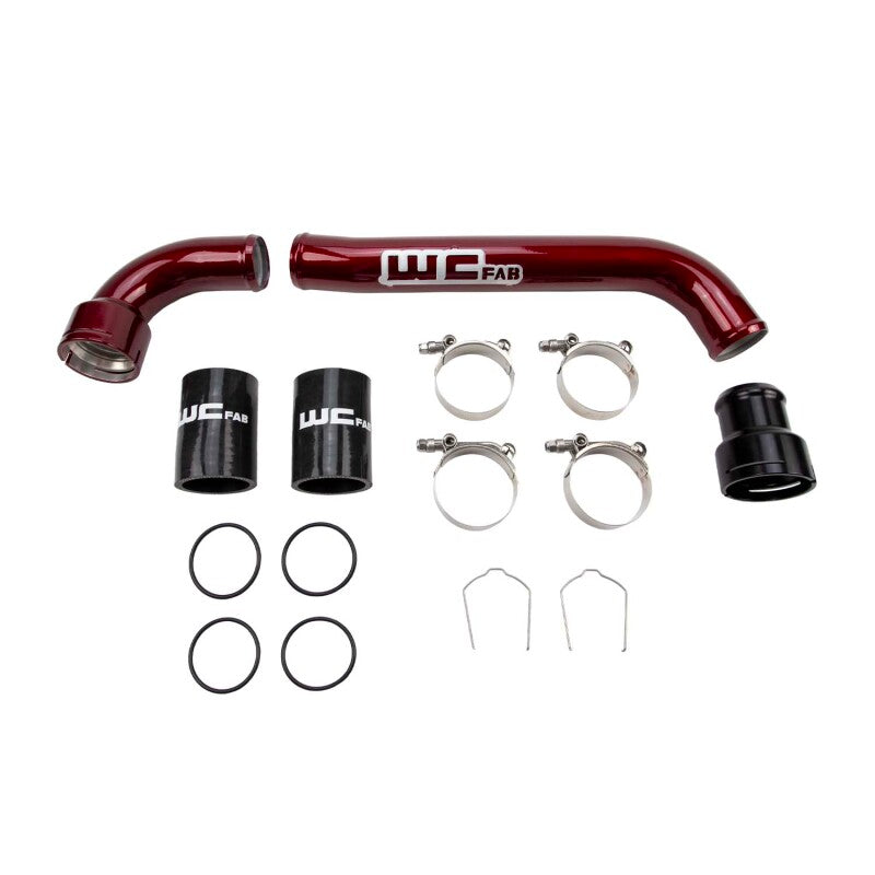 Wehrli 17-25 6.7L Power Stroke Upper Coolant Pipe Kit - Gloss Black