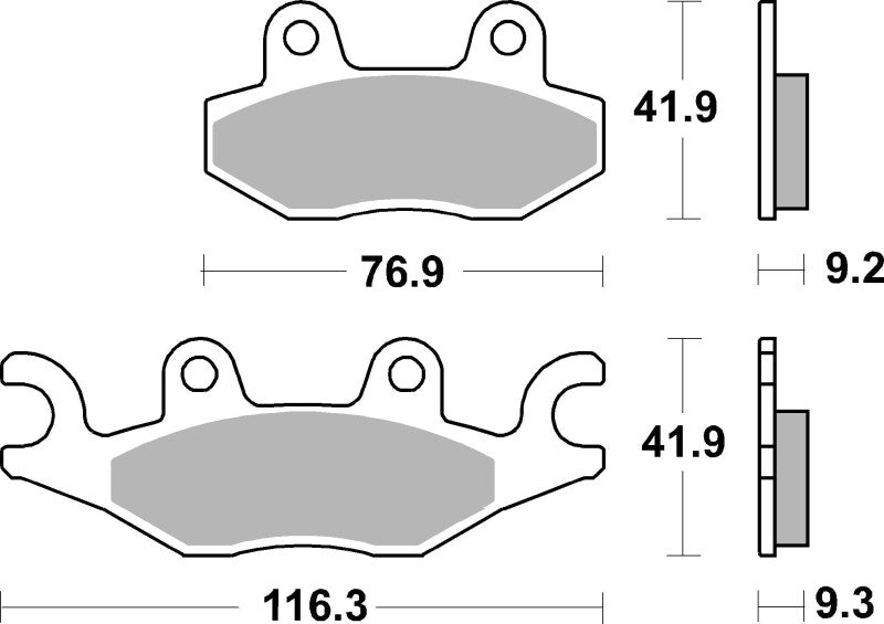 Brembo OE 08-09 Tgb X-Motion 250cc Sinter Brake Pad - Front