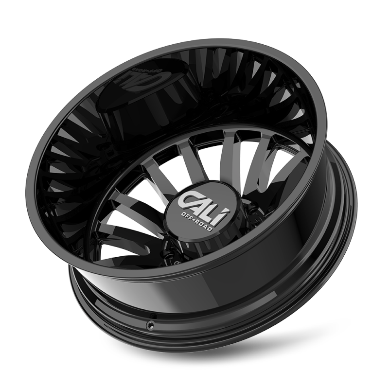 Cali Off-Road 9110D Summit Dually 22x8.25 / 8x200 BP / -232mm Offset / 142mm Hub Gloss Black Wheel