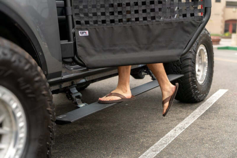 Body Armor 4x4 21-24 Ford Bronco 4DR E-Power Board Steps - Black