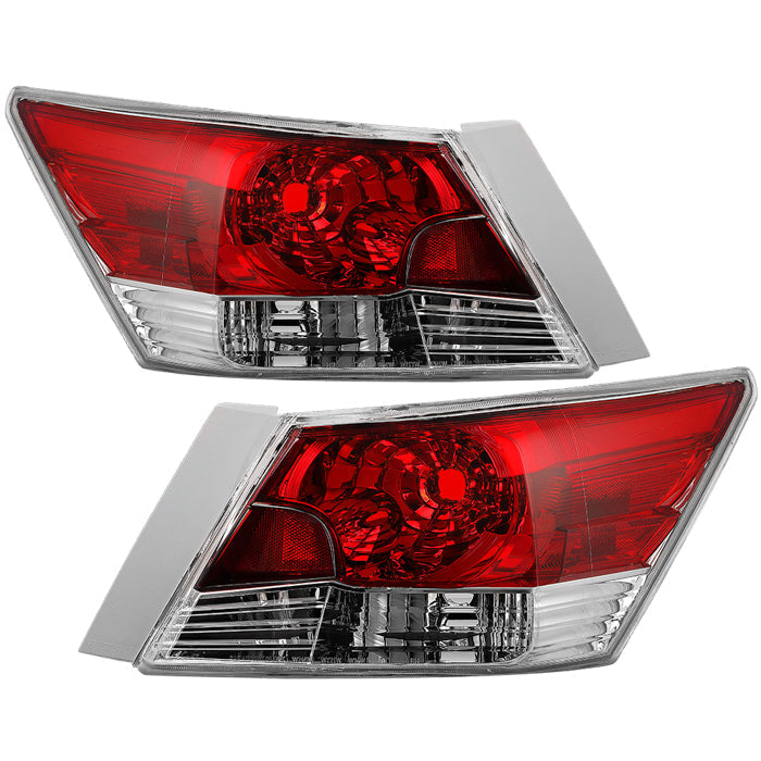 Spyder 08-12 Honda Accord 4Dr OEM Style Tail Lights -Set - Red Clear (ALT-JH-HA084D-OE-RC)