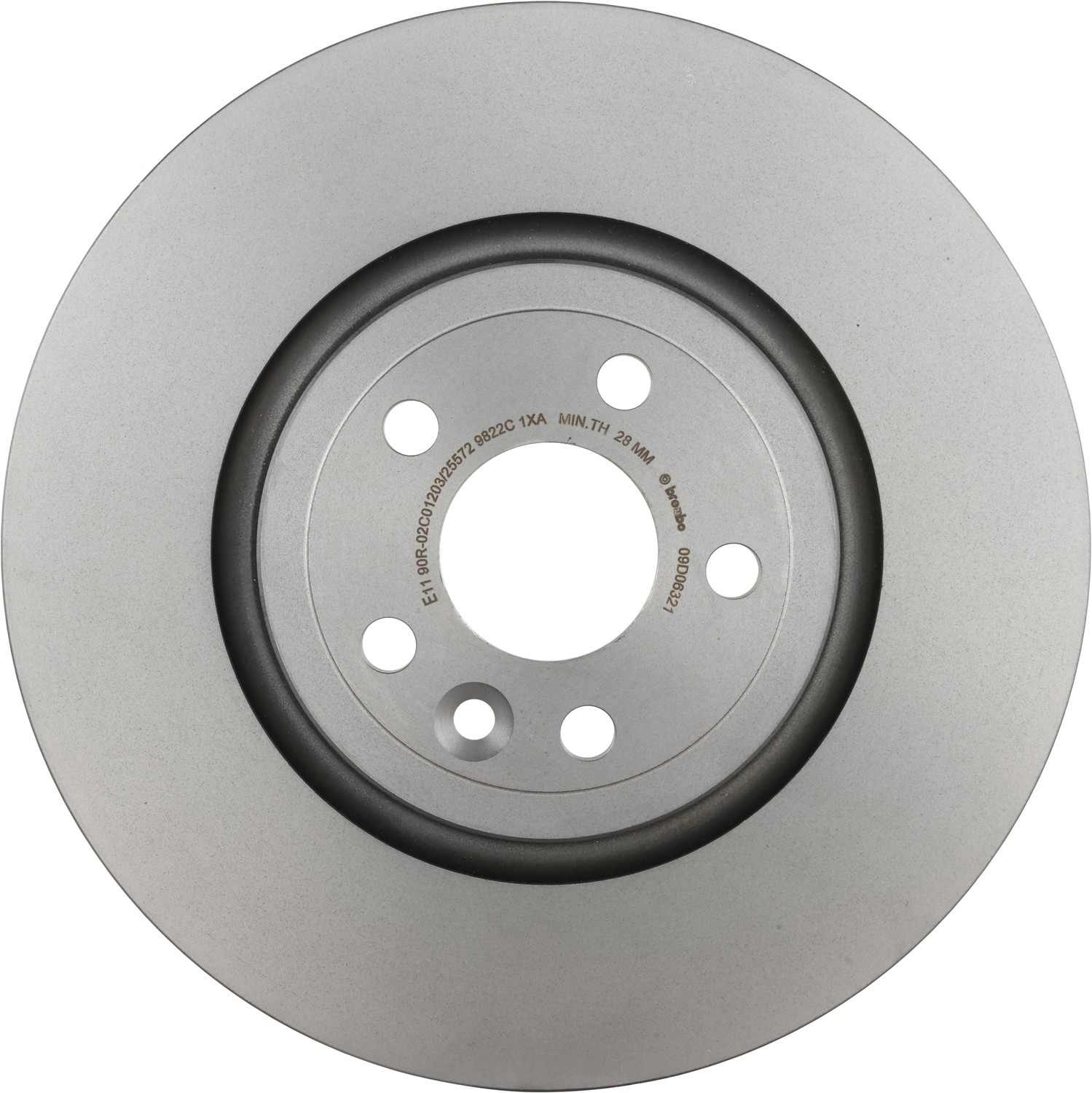 Brembo 18-22 Nissan Leaf/Rogue/19-22 Rogue Sport Rear UV Coated Rotor