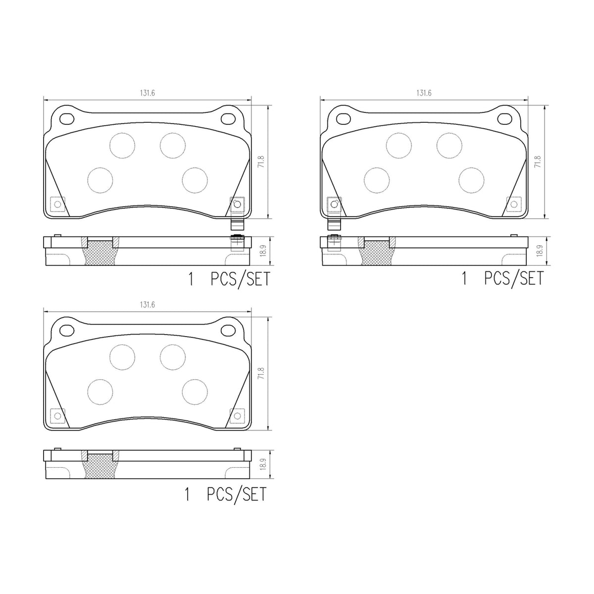 Brembo 09-21 Nissan GT-R Rear NAO Brake Pad