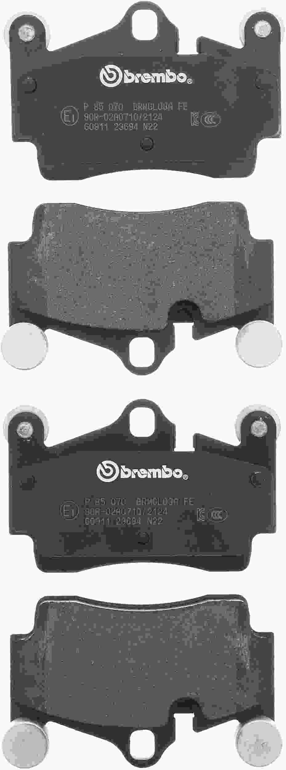 Brembo 04-09 Audi Q7/ Porsche Cayenne/ Volkswagen Touareg Rear Low-Met Brake Pad