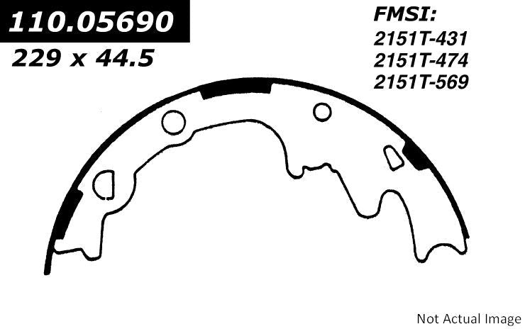 Centric 79-93 Ford Mustang Rear Parking Brake Shoe