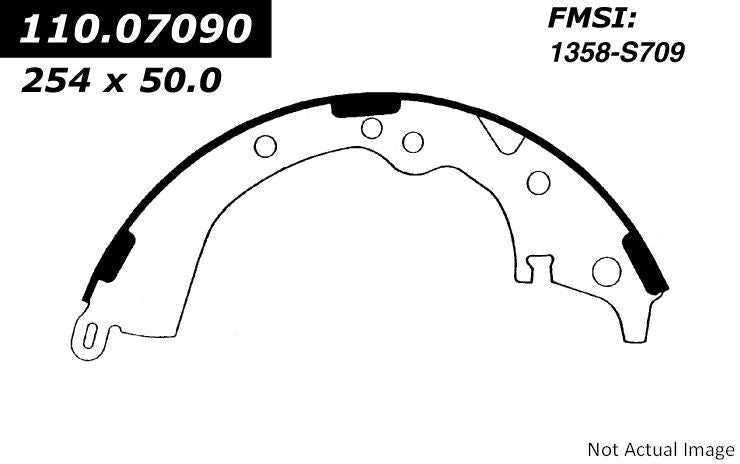 Centric 95-97 Toyota Previa Premium Rear Brake Shoes
