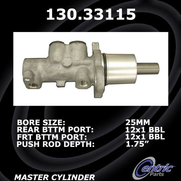 Centric 99-01 Audi A4 Premium Brake Master Cylinder