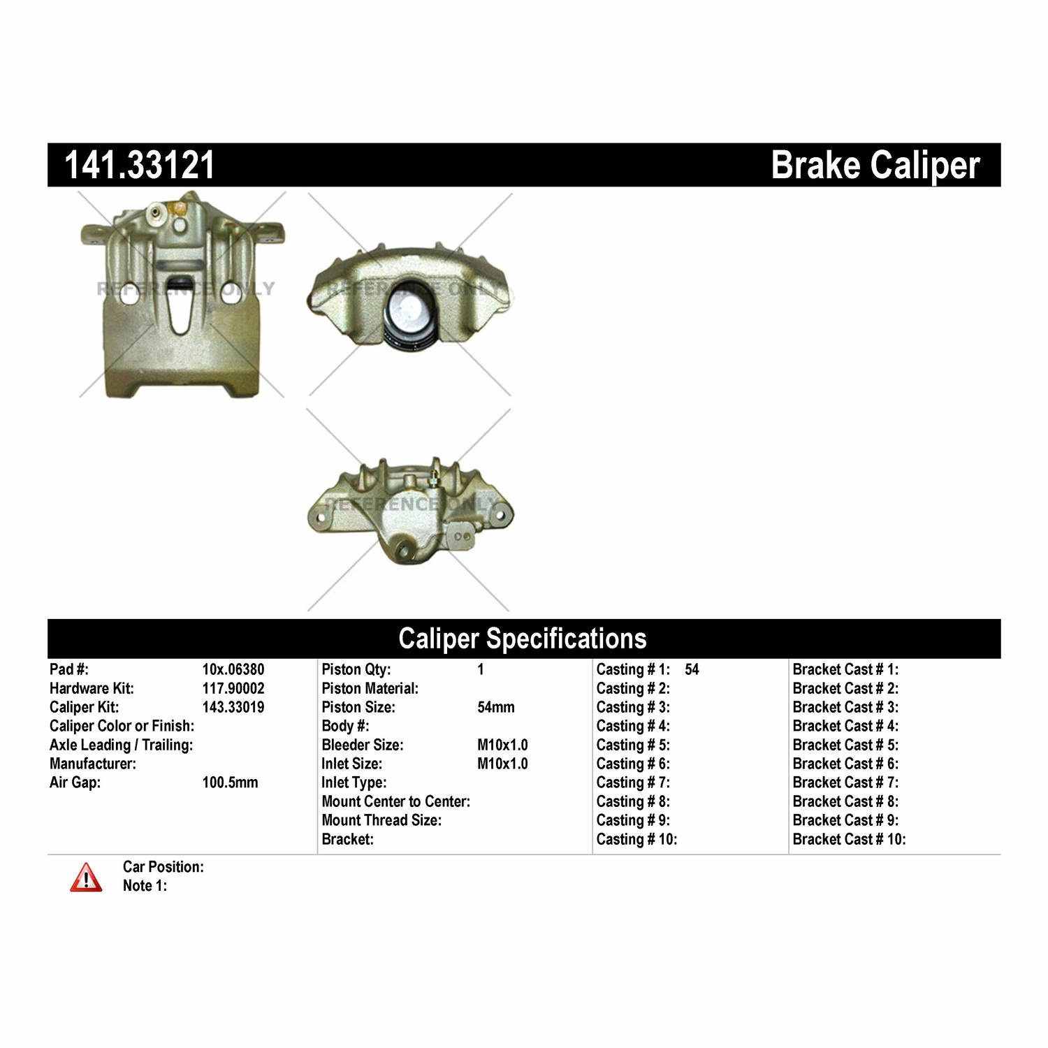 Centric 92-97 Volkswagen EuroVan Semi-Loaded Brake Caliper - Front Right