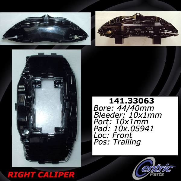 Centric 01-03 Audi S8 Loaded Front Right Rebuilt Caliper (R&R Only)