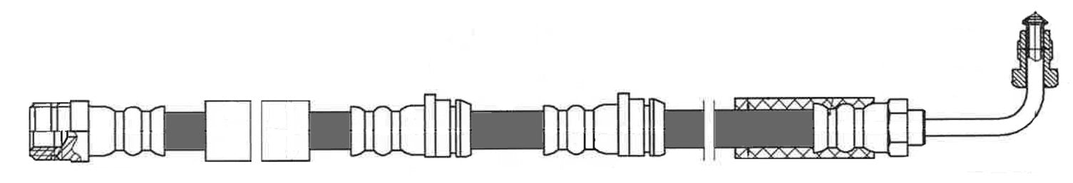 Centric 12-14 Audi TT RS Quattro Front Brake Hose