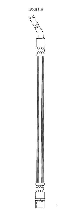Centric 03-07 Saab 9-3 Brake Hose - Rear
