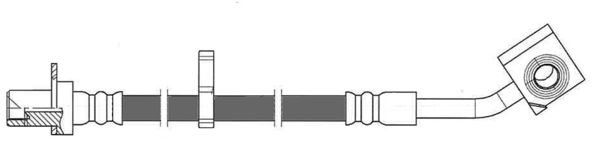 Centric 06-18 Dodge Ram Front Driver Side Brake Hose