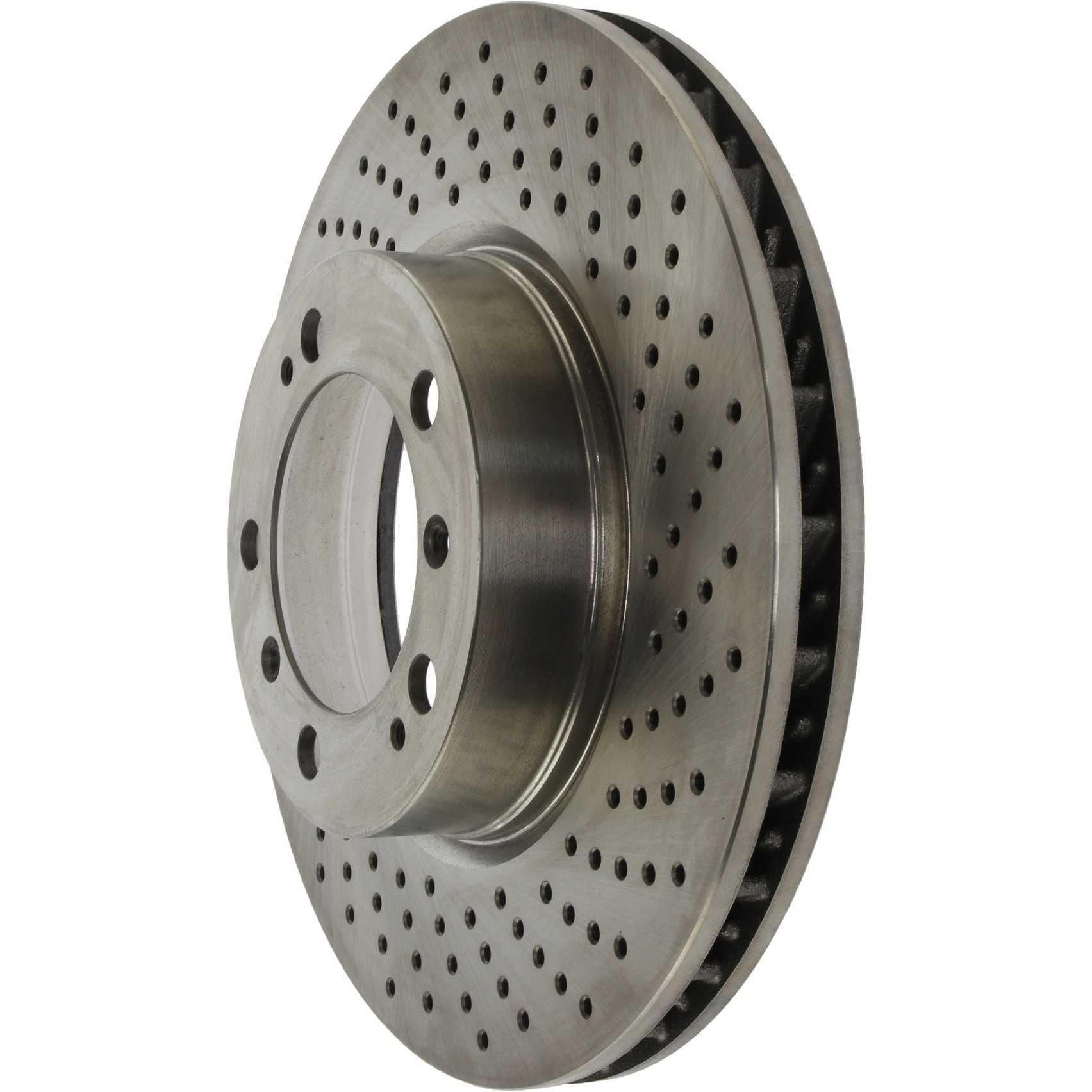 Centric C-TEK Standard Drilled Passenger Side Front Rotor 03-12 Porsche Boxster