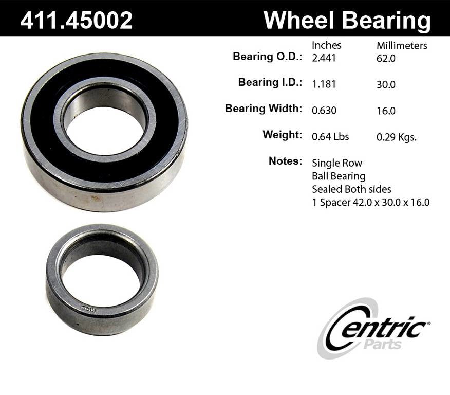 Centric Premium 70-83 Mazda RX-7 Rear Axle Shaft Bearing Assembly