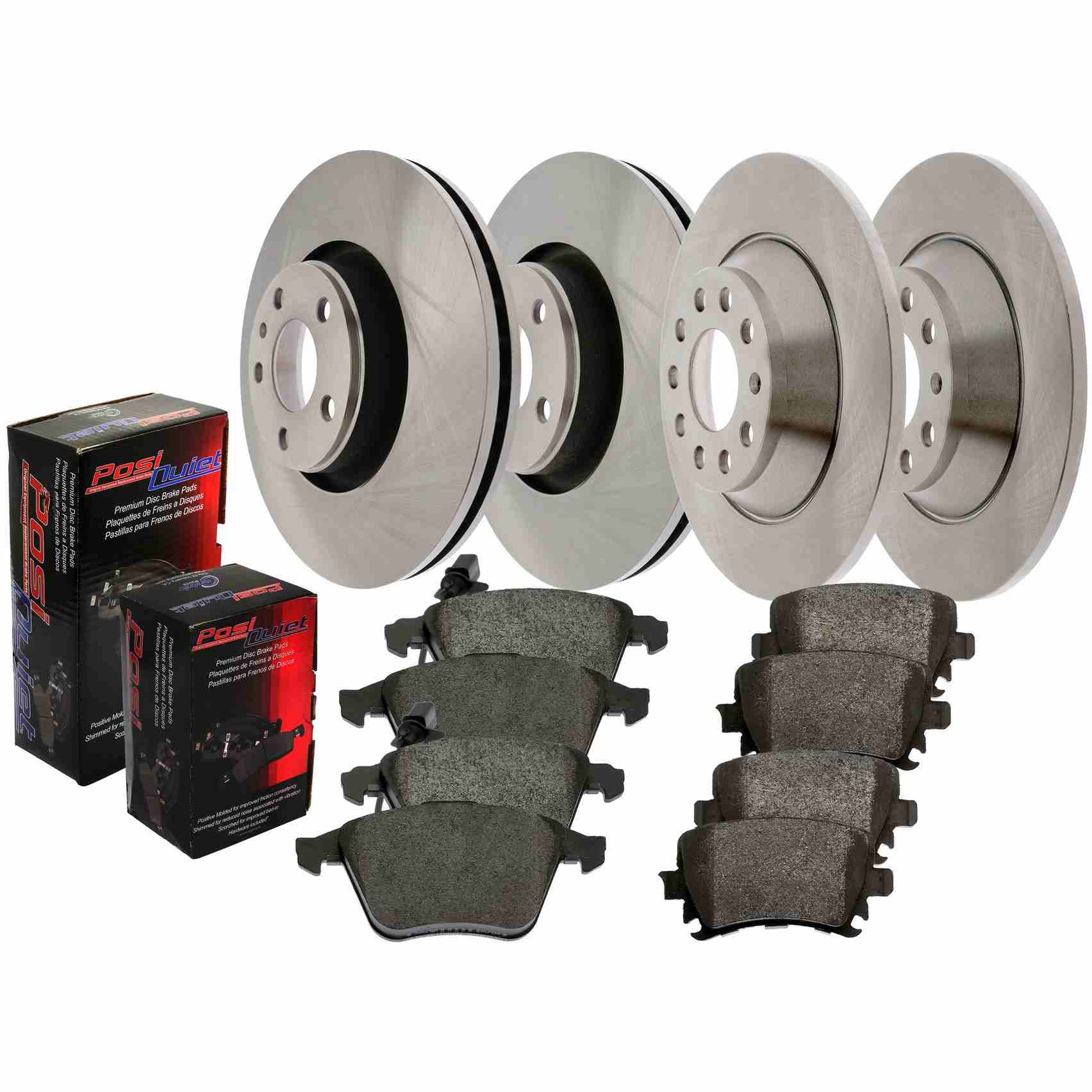Centric 16-17 Nissan NV / 12-18 Nissan NV1500/NV2500/NV3500 OE Plus Brake Kit - Front & Rear