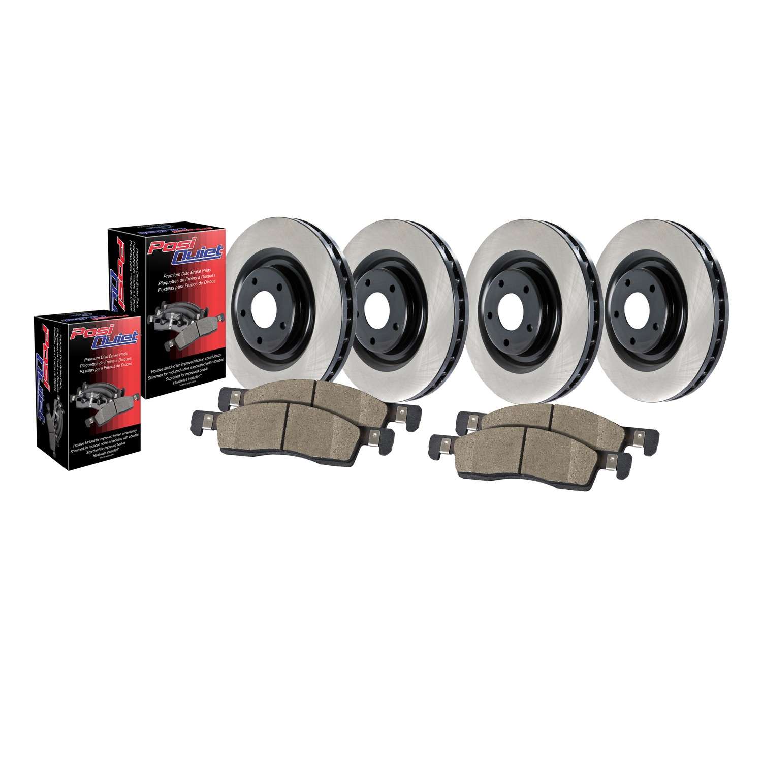 Centric OE Coated Front & Rear Brake Kit (4 Wheel)