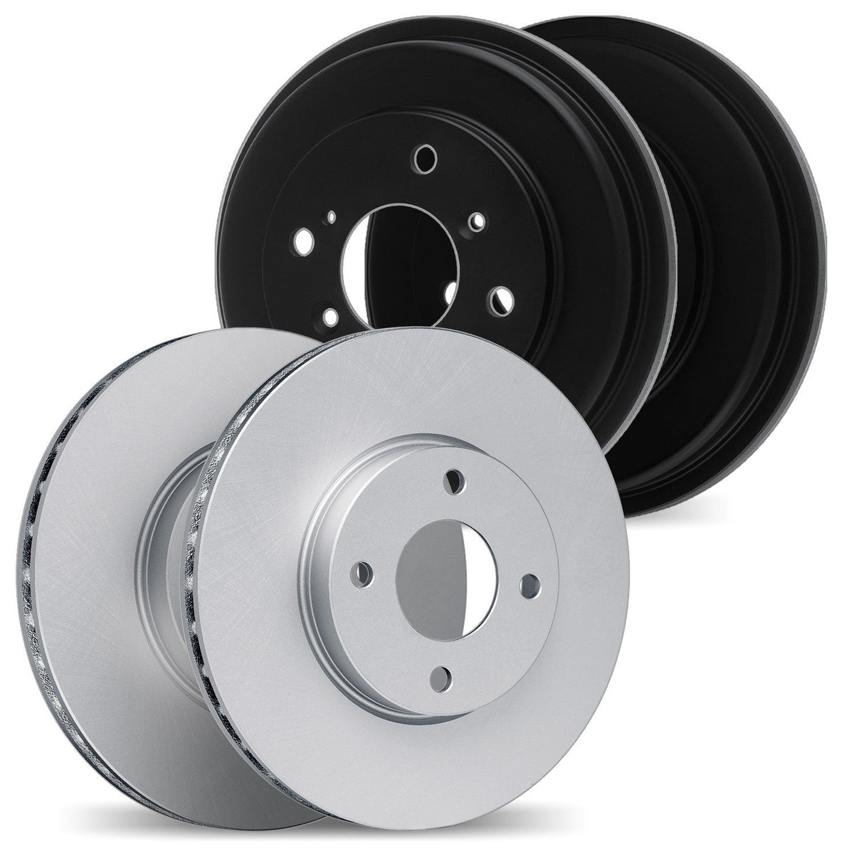 DFC 06-12 Dodge Attitude Front & Rear Geospec Rotors includes Drums