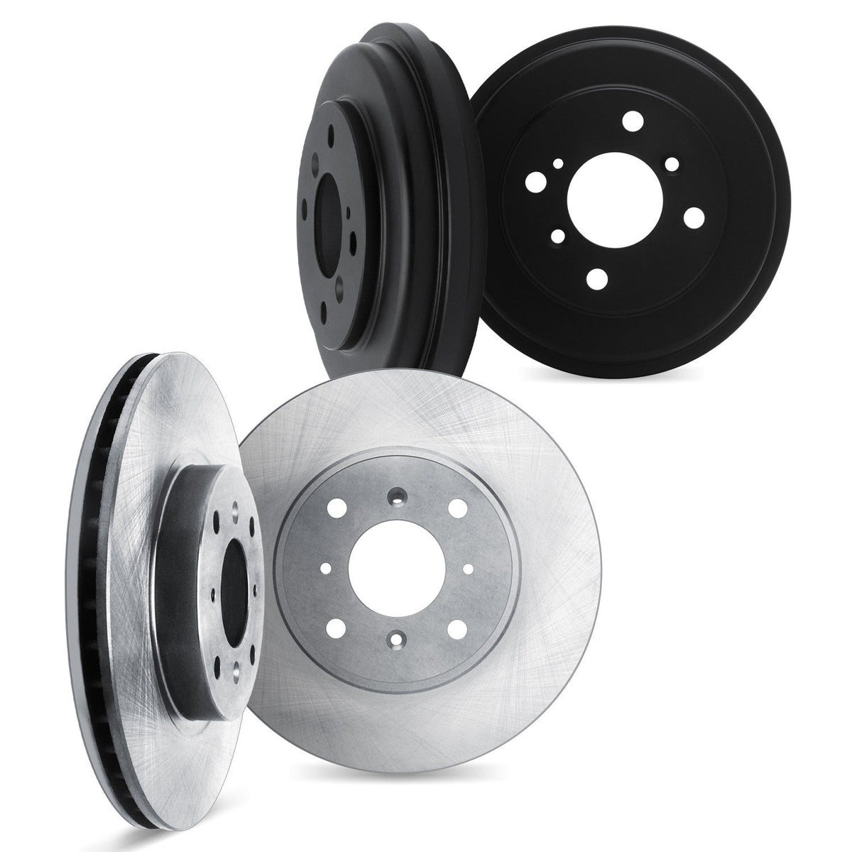 DFC 06-12 Dodge Attitude Front & Rear Rotors includes Drums