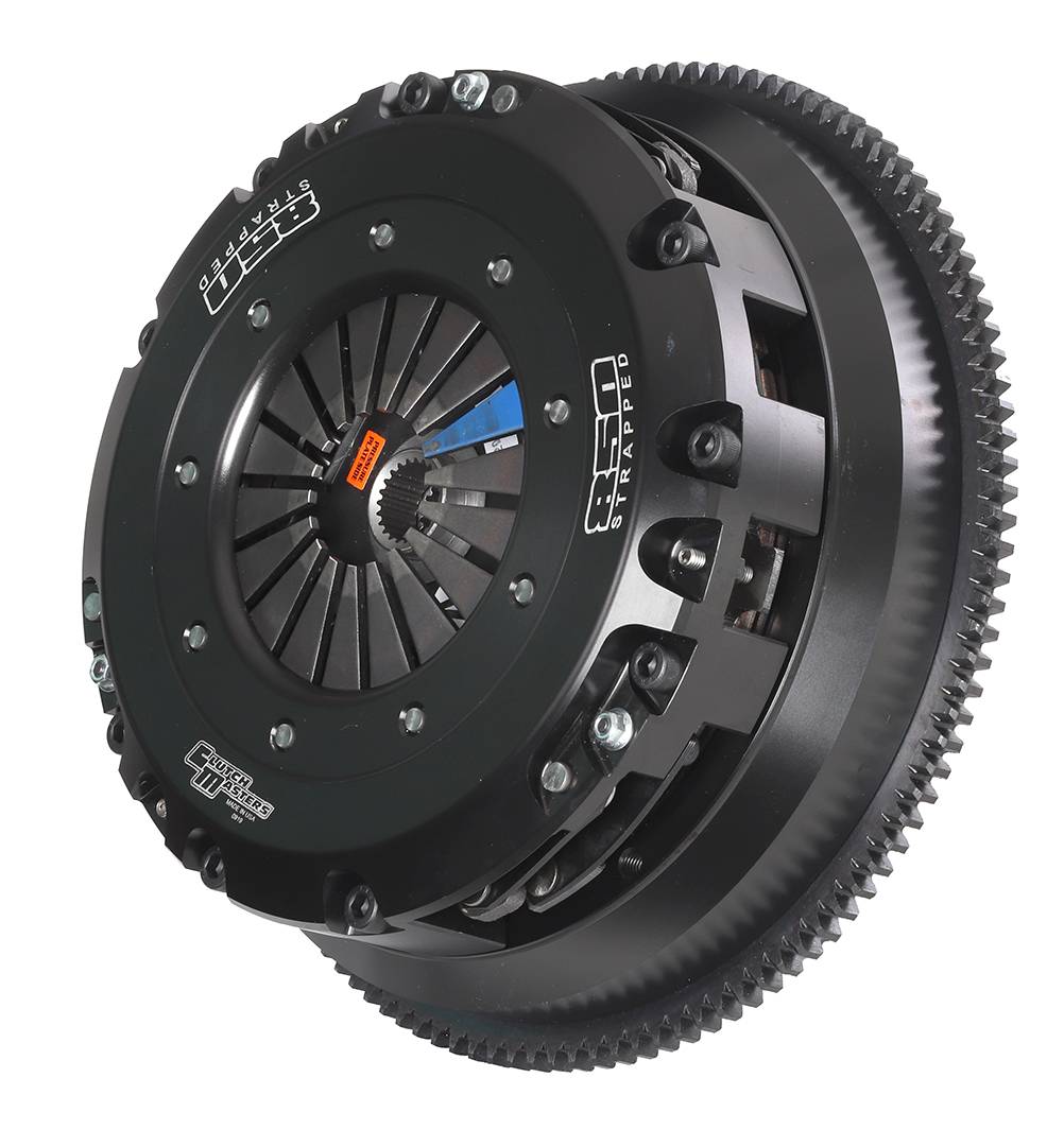 Clutch Masters 03-06 Nissan 350Z 3.5L FX850 Strapped Twin Disc Clutch Kit w/Aluminum Flywheel