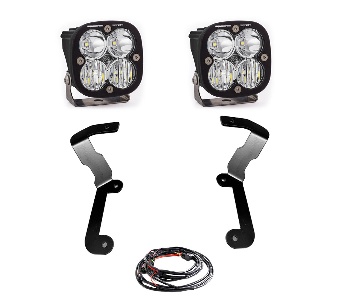 Baja Designs 19-22 GMC Sierra 1500 Squadron Sport A-Pillar Light Kit