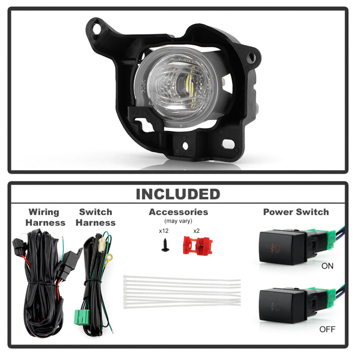 Spyder 20-24 Toyota Venza OEM LED Fog Light w/ Switch - Clear (FL-TV20-LED-C)