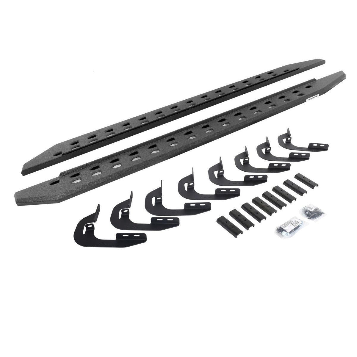 Go Rhino 15-19 GMC Sierra 2500/3500HD DC 4DR RB20 Slim Running Boards Kit (w/Brackets) - Bedliner Ct