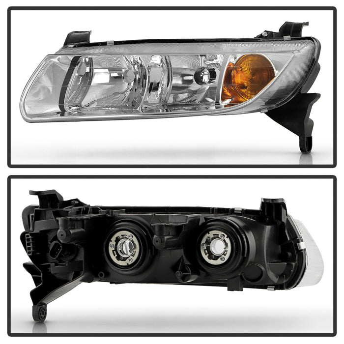 Spyder 00-02 Saturn L Series OEM Style Headlights - Set - Chrome (HD-JH-SALS00-AM-C)