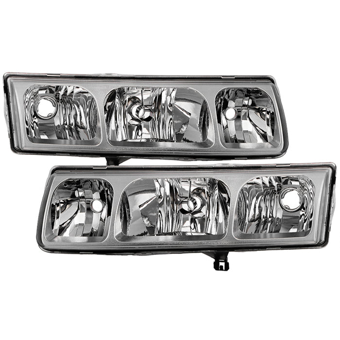 Spyder 02-04 Saturn VUE OEM Style Headlights - Set - Chrome (HD-JH-SVUE02-OE)
