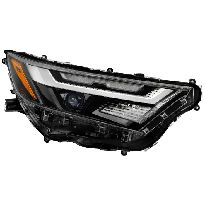 Spyder 22-24 Toyota RAV4 LED High Low Beam w/Halogen Bulb Headlight- Right (HD-JH-TRAV422-LED-OE-R)