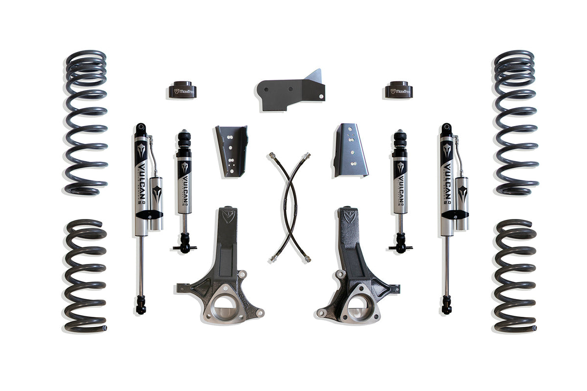 Maxtrac 09-24 Dodge RAM 1500 2WD 7in Lift Kit w/ Vulcan IFP Front/Vulcan Resevoir Shocks Rear)